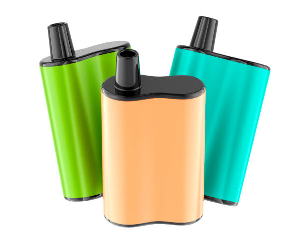 Smoke shop owner reviewing disposable vape wholesale order quantities on tablet