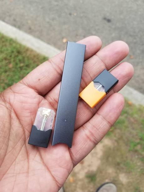 Disposable vape mesh coil technology close-up showing heating element structure