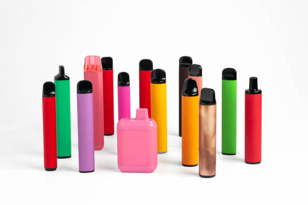 Disposable vape wholesale inventory display in US smoke store